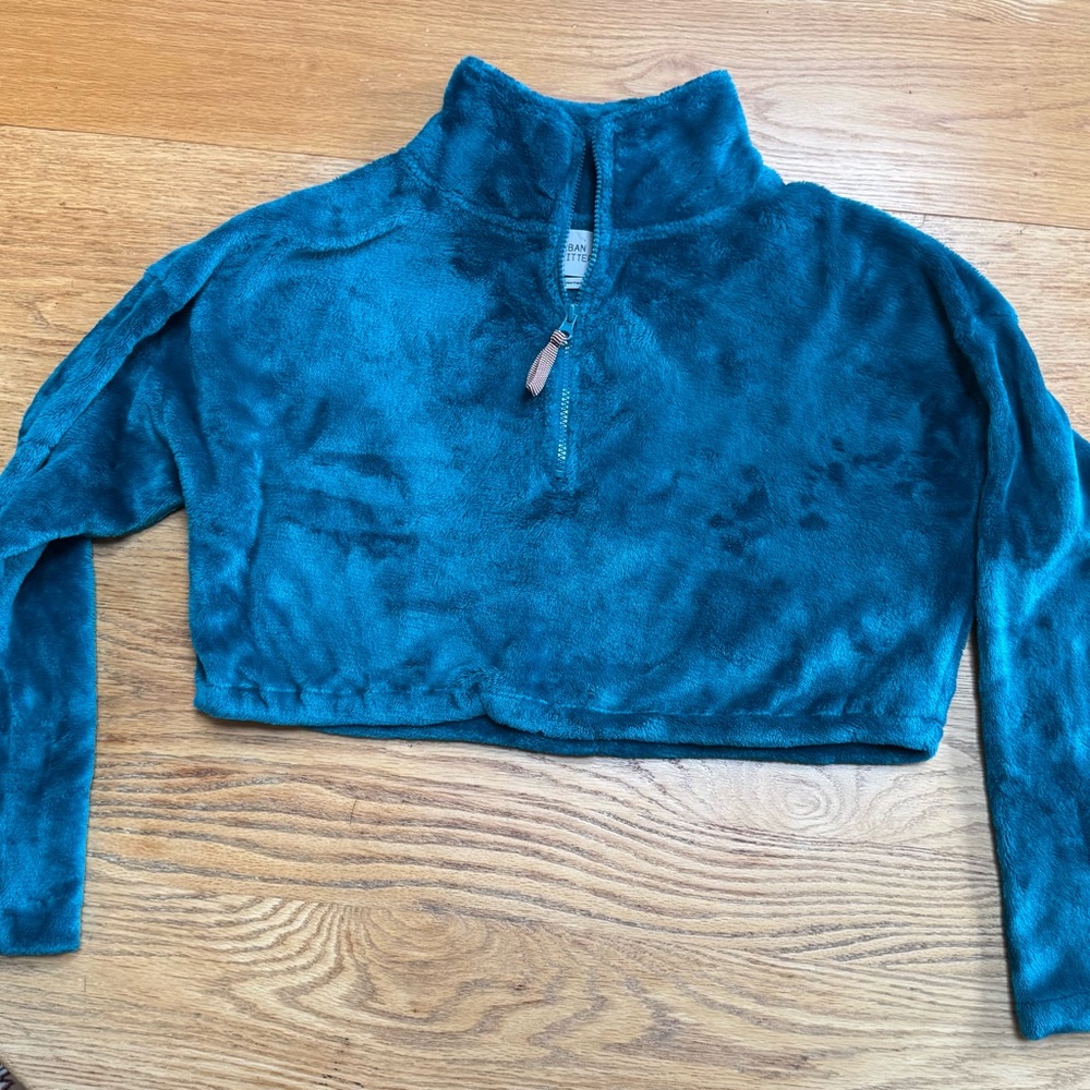 Urban Outfitters Blue Fuzzy Pullover
